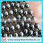 Decorative hanging metal bead curtain