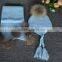 New Style Raccoon Fur Pom Pom Children Knit Scarf Knitted Wool Scarf