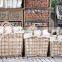 environmental hand woven sundries storage basket with handle