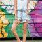 Fashion Laies chambray or lightweight denim fabric beach board romper and adult playsuit SYK15253