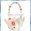 With 3D ears and flowers plush animal earmuffs,fashion cute cheap earmuffs,thermal earmuffs