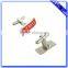 Customized shaped enamel logo metal cufflink