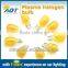 T15 921 Mirrored Silvered Amber Color Amber Bulb