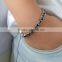 Wholesales Jewelry for Boys and Girls With Full Magnetic Bracelet With Black Zircon Stone