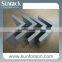 Solar panel mounting structure, aluminum solar panel clamp