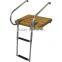 Inboard Teak Boat Swim Platform