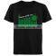 Dancing with me el sound active t-shirts with 4pcs AAA battery inverter