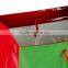 Christmas Gloss lamination packaging paper gift bags with handles