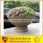 Chinese stone outdoor flower pot, stone flower planters