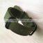 Army Green Stitched Hole Embroider Canvas Watch Band