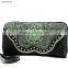 Cowgirl rhinestone big concho studded wholesale western wallets for ladies