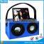 2x5W Hign Fidelity Deep Bass Wireless Boombox Wooden Speaker for Smartphone,Tablet PC or MP3