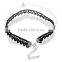 Hot 2016 New Fashion Simple Style 2 layers lace Triangle pendant Necklaces for Women holiday Christmas Gift Fine Jewelry