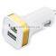 Dual USB Car Charger New Arrival Latest Unique Design Colorful car charger for Smartphone/Tablet