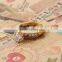 2016 New arrival fashion wholesale Stainless Steel Ceramic micro-setting cz diamond finger ring