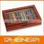 HOT SALE custom made-in-china colored pencils in wooden box with drawer (ZDS-F119)
