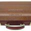 High Quality Classic Folding CHESS With INLAID WOOD in WALNUT Color Carry Case