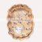 Color Painting Eco Friendly Food Grade Wedding Gift OEM Woven Bamboo Wood Tablware Dinner Bowl Set