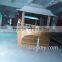 6m by 3m customized boat shape beach coffee kiosk shop design for sale