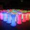 Square or Round Top Led Cocktail Table/illuminated Bar Table