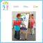 Bentwood material double-side kids painting table wooden easel