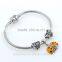 Vintage Bracelet Lovely Bear Silver Pendant Hollow hearts Beads 925 Silver metal Red Love Charm graduation season gift for Wish
