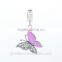 Butterfly Bulk Charms Wholesale European Charm Bracelet Necklace 100% Real 925 Sterling Silver S182 Best Gifts For You Or Frien