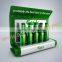 clear acrylic tabletop hot bending led wine display rack
