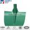 Metal snow shovel with wooden handle