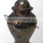 latest modern brass made urn for decoration | 2015 wholesale urn standing on the floor | cremation used urn