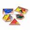 Wooden toy Montessori set Constructive Triangles With 5 Boxes