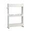 Three Storage Plastic movable pulley Slide Out Storage Rack Shelving detachable
