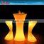 China Plastic rechargeable led bar stool & bar table with lighting