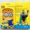 New arrive dispicable me PC/silicone case for iphone4S/5S cover