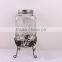 water faucet 5 liter embossed glass juice jar