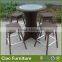 Classic rattan bar table set garden leisure bar table and chair set