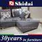 GREY L Shape FABRIC contemporary sectional sofa SET G172-RE