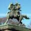 large outdoor copper sculpture bronze samurai statues