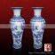Handpoainted china blue and white big flower vase with holes