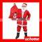 UCHOME 5 In 1 Red Men Santa Claus Costumes Christmas Clothes Male Cosplay Xmas Suit With Belt Beard Hat Pants