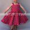 Baby Girl Frock Design Clothes Pictures Names Polka Dot Party Dresses HSD2473