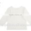 wholesale soft cotton 0-2years infant Toddler shirts long sleeve white t-shirt