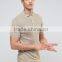 Short Sleeve Button Placket Stone Ribbed Knit Men's 52% Viscose 48% Acrylic 200gsm Casual Skinny Slim Fit Polo Collar T-Shirt