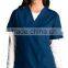 Wholesale Custom Made V-neck Scrub Top And Pants For Docter Wear BSOP-6517