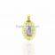 Two Tone Plated Religious Mother Mary Pendant