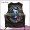 Customized denim jacket motocycle biker vest patch embroidery patch biker