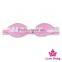 Fancy Cute Plain Pink Stripe Rabbit Ear Baby Girl Kids Accessories Flashing Bow Hairbands Headband