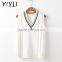 Trend girl v-neck school uniform sweater vests for high school students
