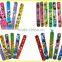 Promotional reflective custom pvc printed slap band slap bracelet