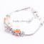 17-21cm silver plated snake chain lobster clasp European fashion bracelet BL1003